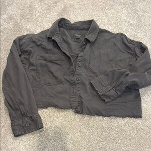 American Eagle Outfitters Charcoal Button Down Shirt